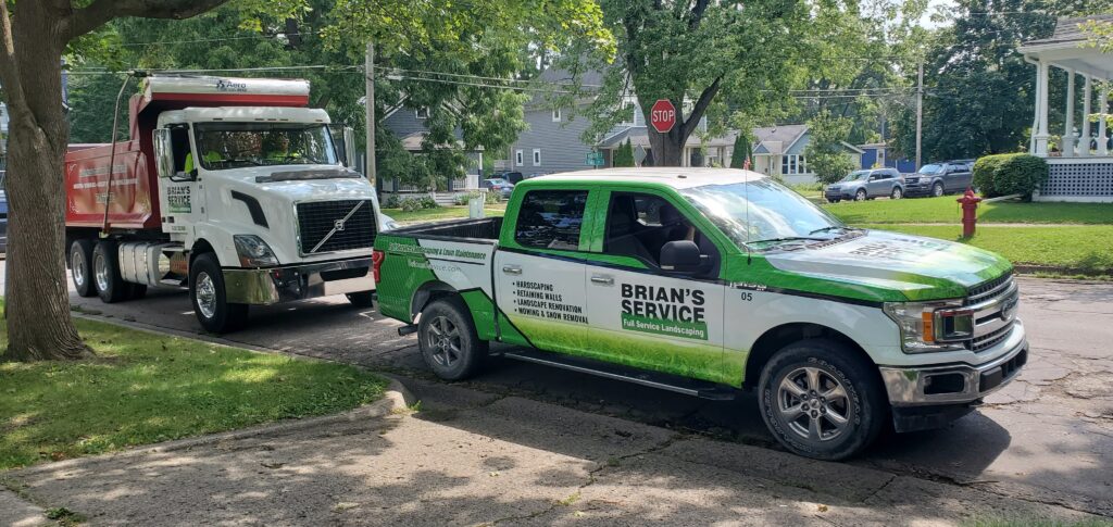 brians service fleet equipment for professional landscaping service near me