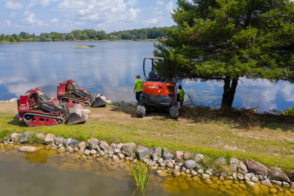 land management pinckney brians service lakeside coastline protection landscaping project image